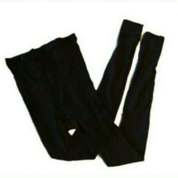 Two Spanx Shaping Control Footless Tights Black - Picture 3 of 8